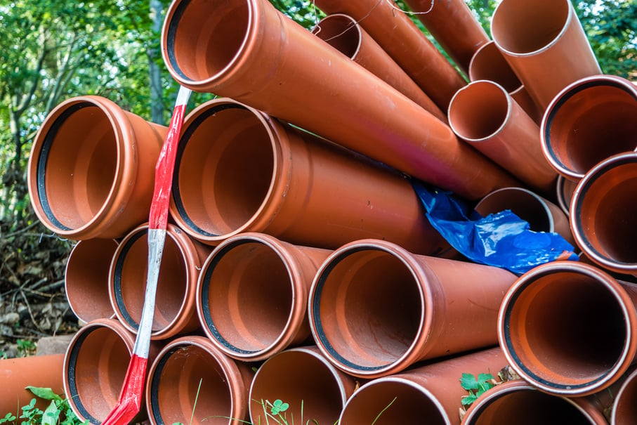 Sewer construction pipes